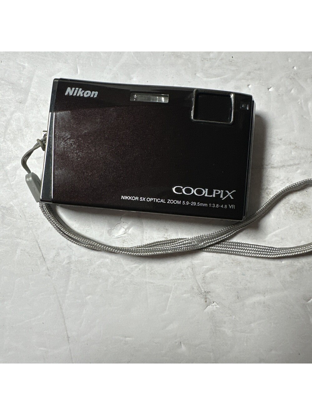 Nikon Coolpix S60 Black Digital Camera Parts Or Repair - Untested No Battery
